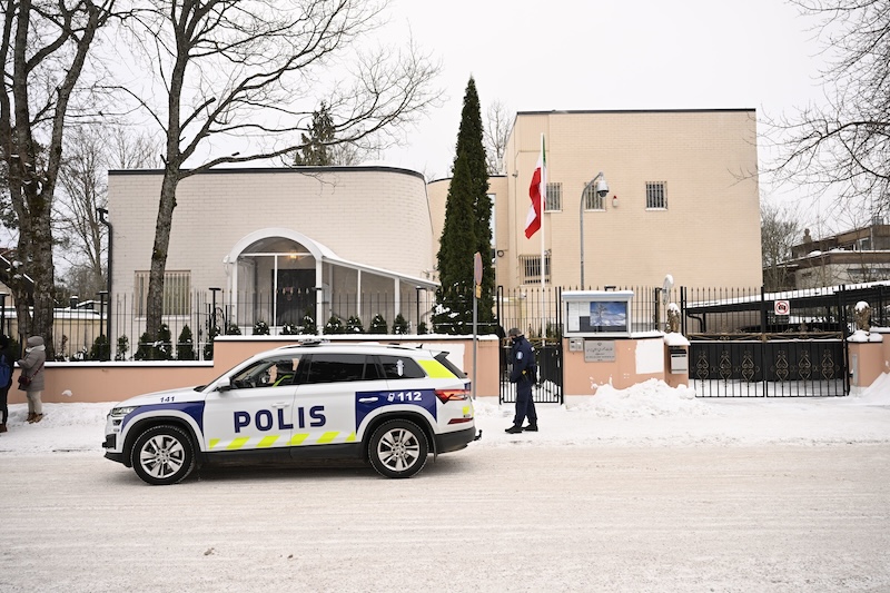 Police arrest two men suspected of vandalism at Iran embassy in Helsinki