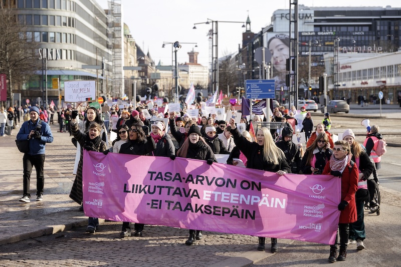 15,000 march in Helsinki for International Women’s Day