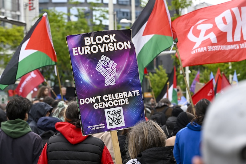 Thousands protest Israel’s Eurovision participation in Vienna
