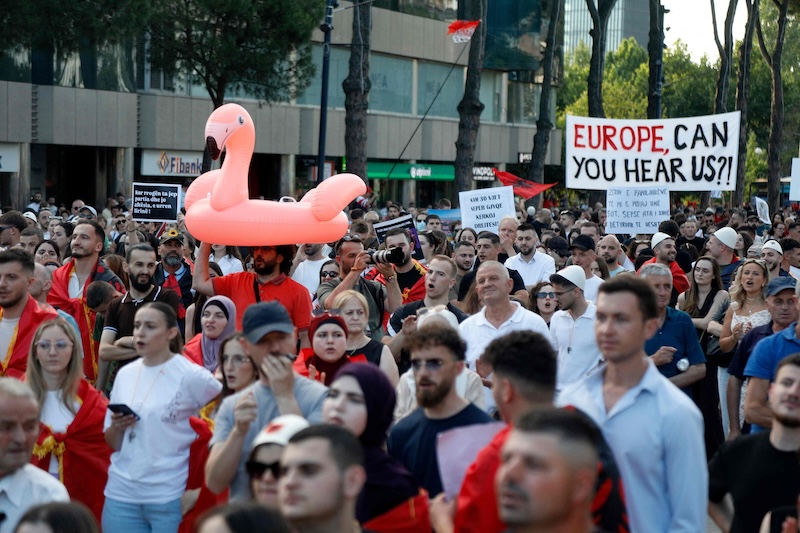 Albania protests enter third week over Trump-linked resort
