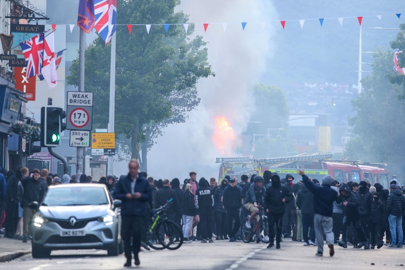 Belfast unrest spreads after knife attack sparks r